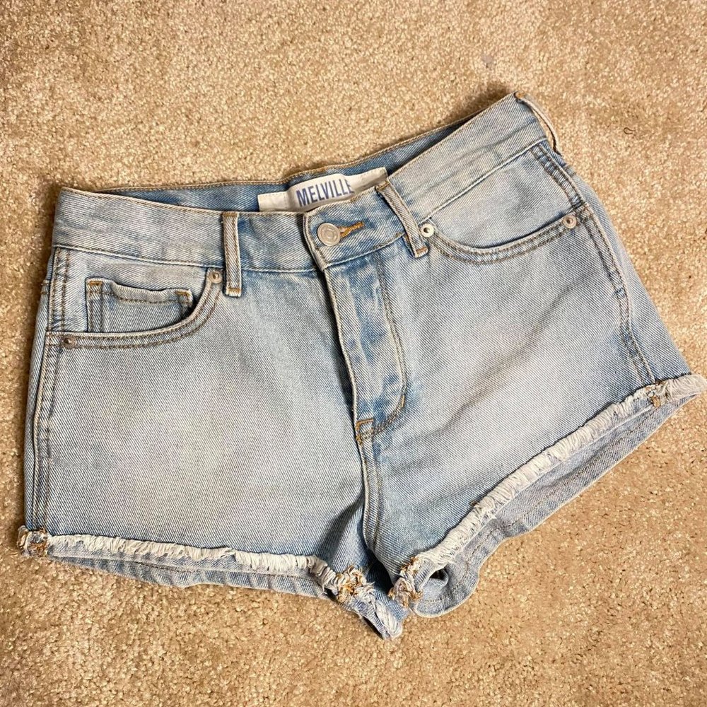 Brandy Melville Blue Denim Shorts Size 25